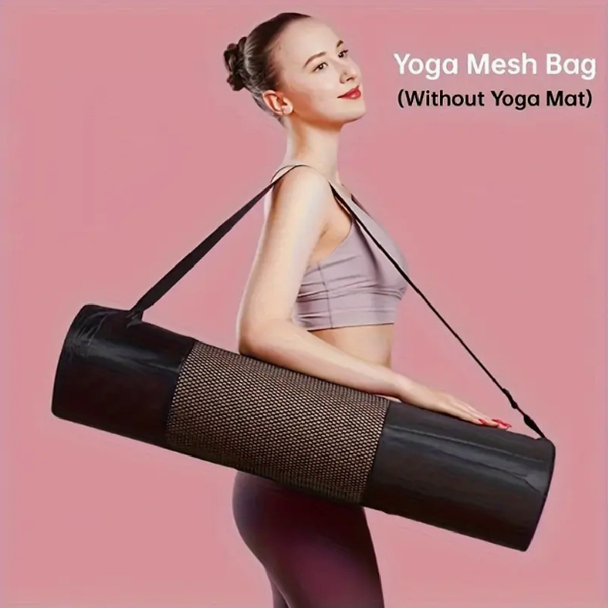 Yoga Fitness Mat - 1 Breathable Yoga Mat Storage Mesh
