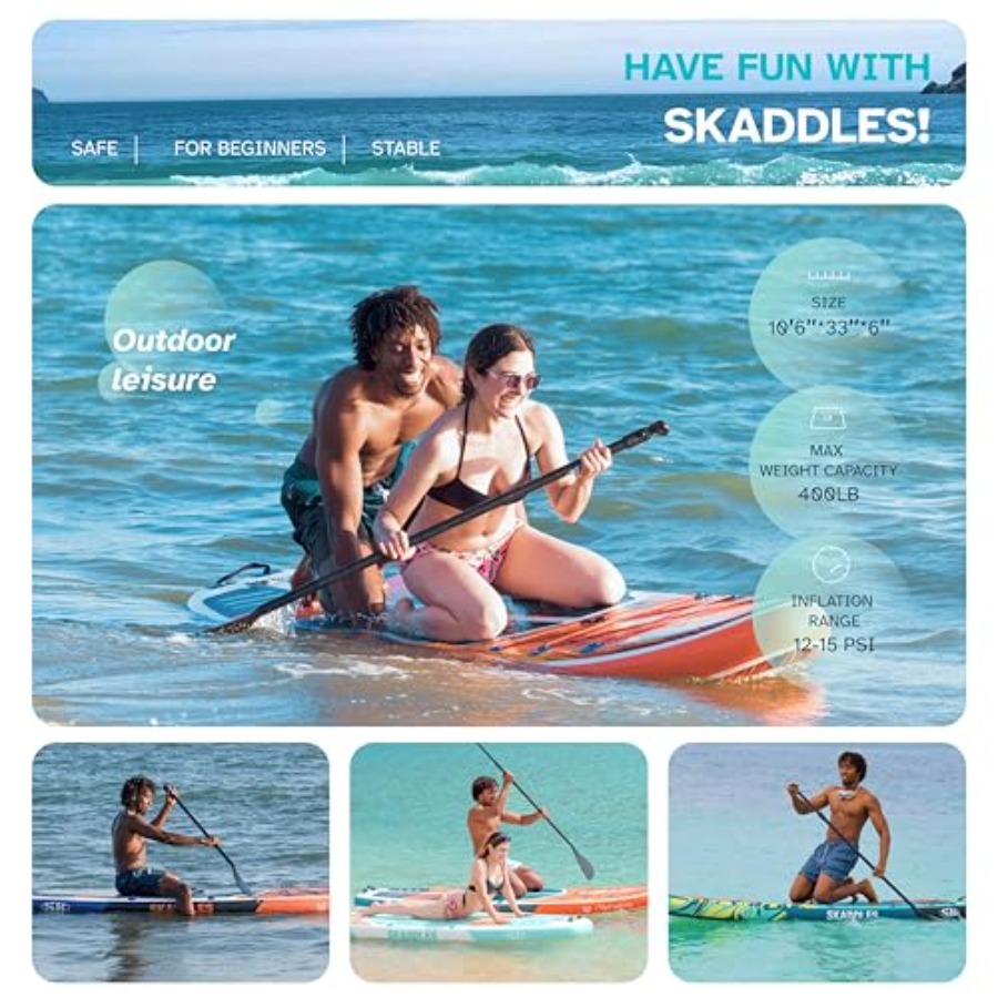 Inflatable Stand Up Paddle Boa - огляд і ціна Yoga Fitness Board