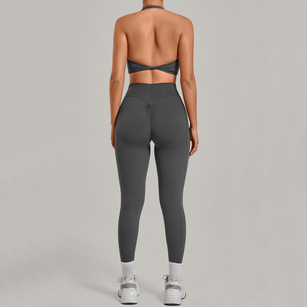 Pad 2PCS Women Double Zip Halt - огляд і ціна Yoga Fitness Power Yoga