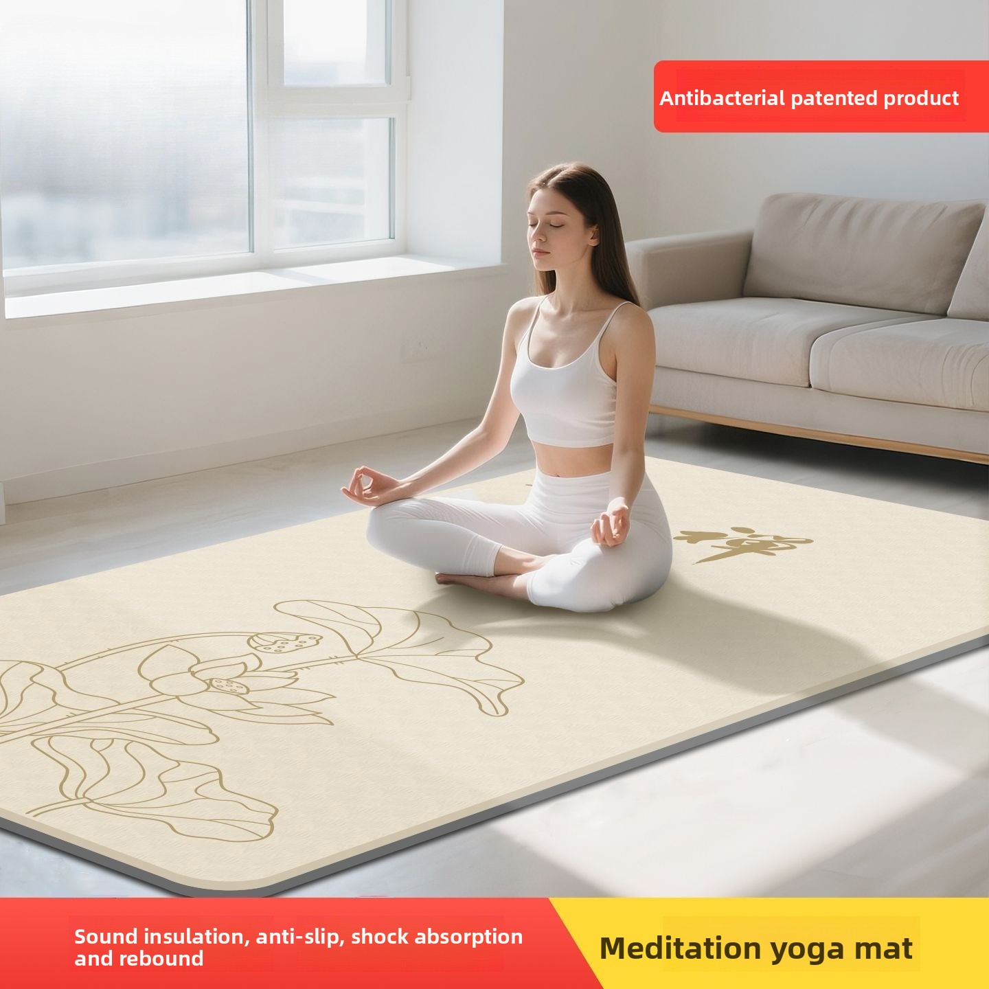 Zen Meditation Women's Yoga Ma - огляд і ціна Yoga Fitness Mat